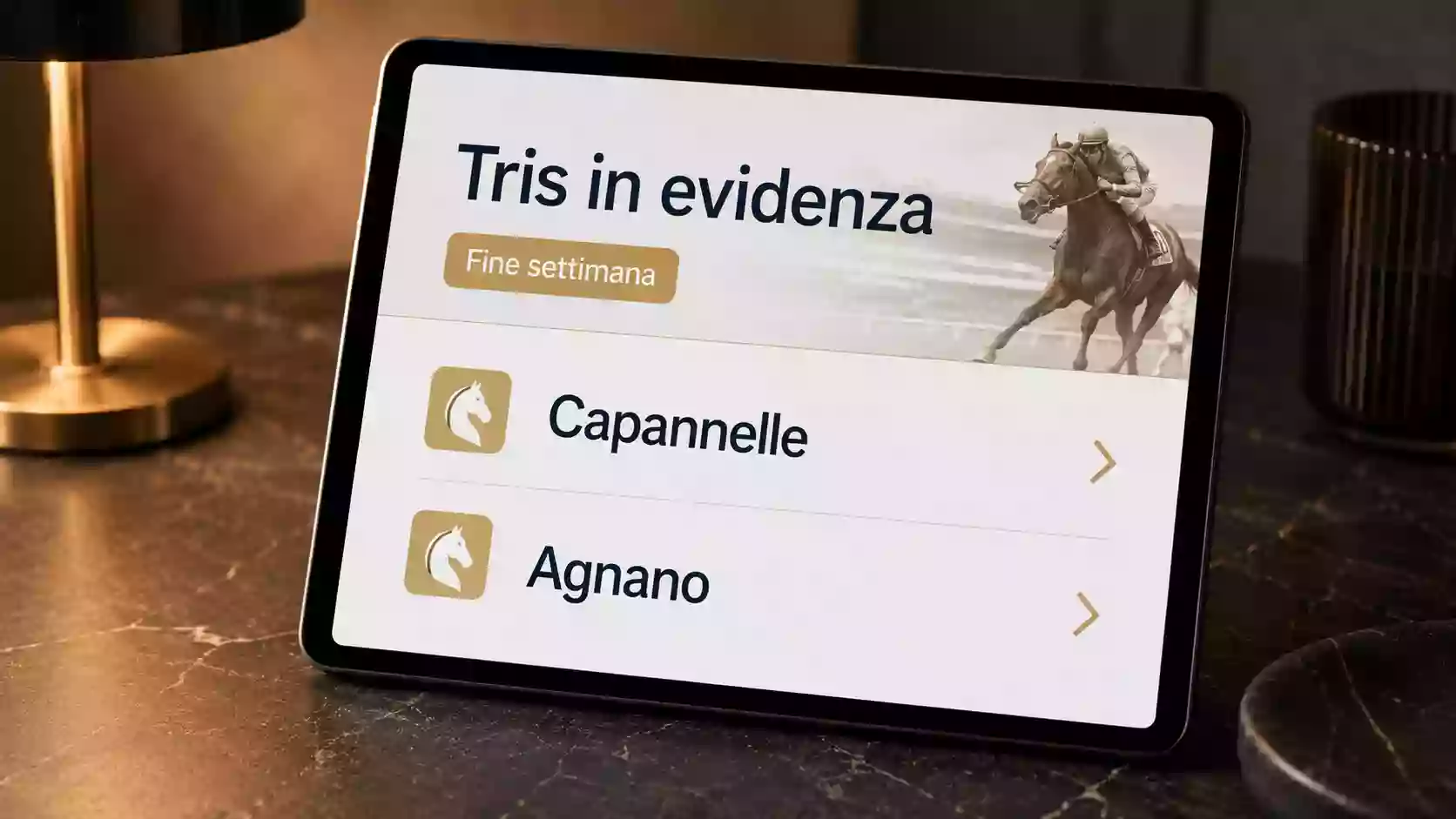 Schermata di promozione 'Quota maggiorata' su un sito di scommesse ippiche italiane